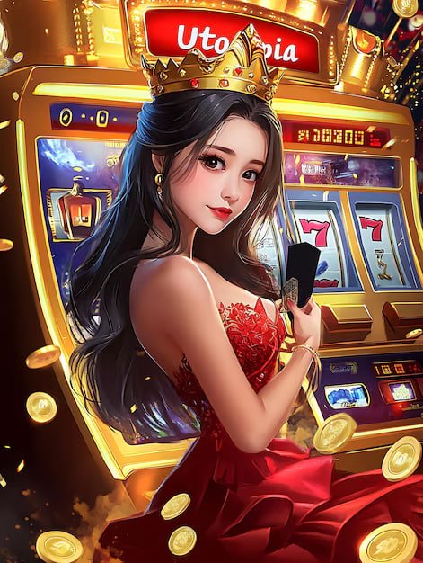 Tampilan permainan Galactic Gems dengan tema luar angkasa dan bintang